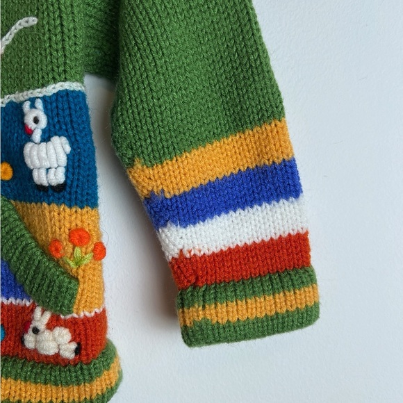 Peruvian Knit Sweater Wool Baby Multicolor - Picture 4 of 10